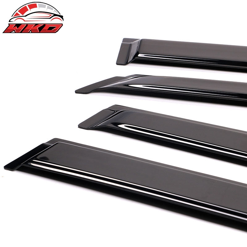 Fits 14-19 Toyota Highlander Window Visors Acrylic Sun Guard Rain Deflector 4PC