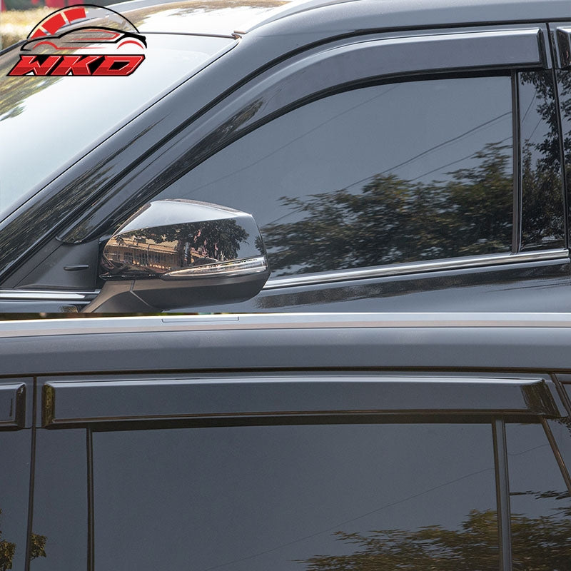 Fits 20-26 Toyota Highlander Tape-on Window Visors Vent Rain Guards Deflectors