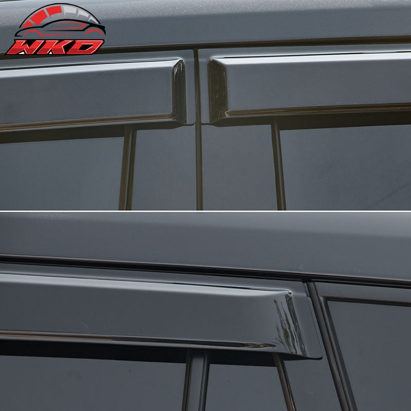Fits 20-26 Toyota Highlander Tape-on Window Visors Vent Rain Guards Deflectors