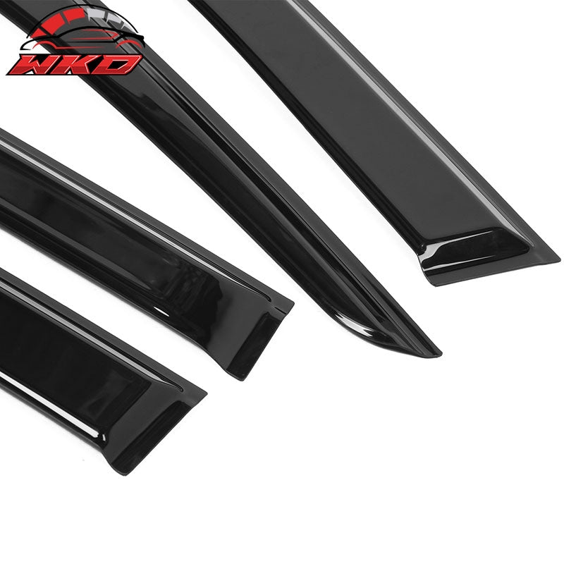 Fits 20-26 Toyota Highlander Tape-on Window Visors Vent Rain Guards Deflectors