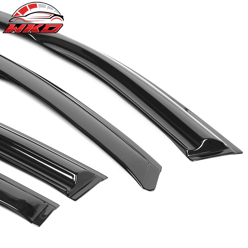 Fits 20-26 Toyota Highlander Acrylic Mugen Window Visors Sun Rain Guard 4PCS Set