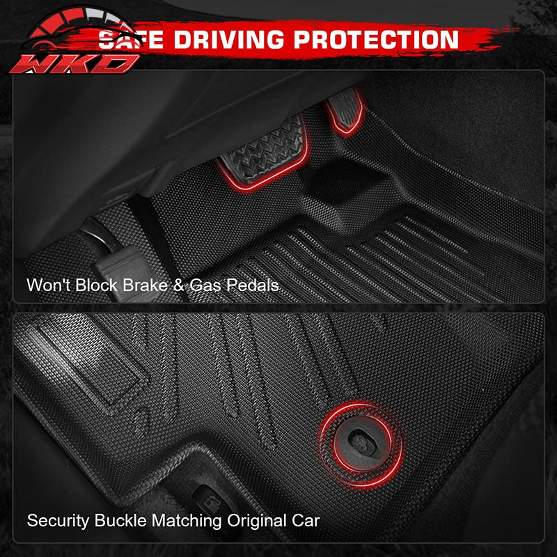 Fits 12-15 Toyota Prius C TPE All Weather Floor Mats Carpets + Rear Trunk Mat