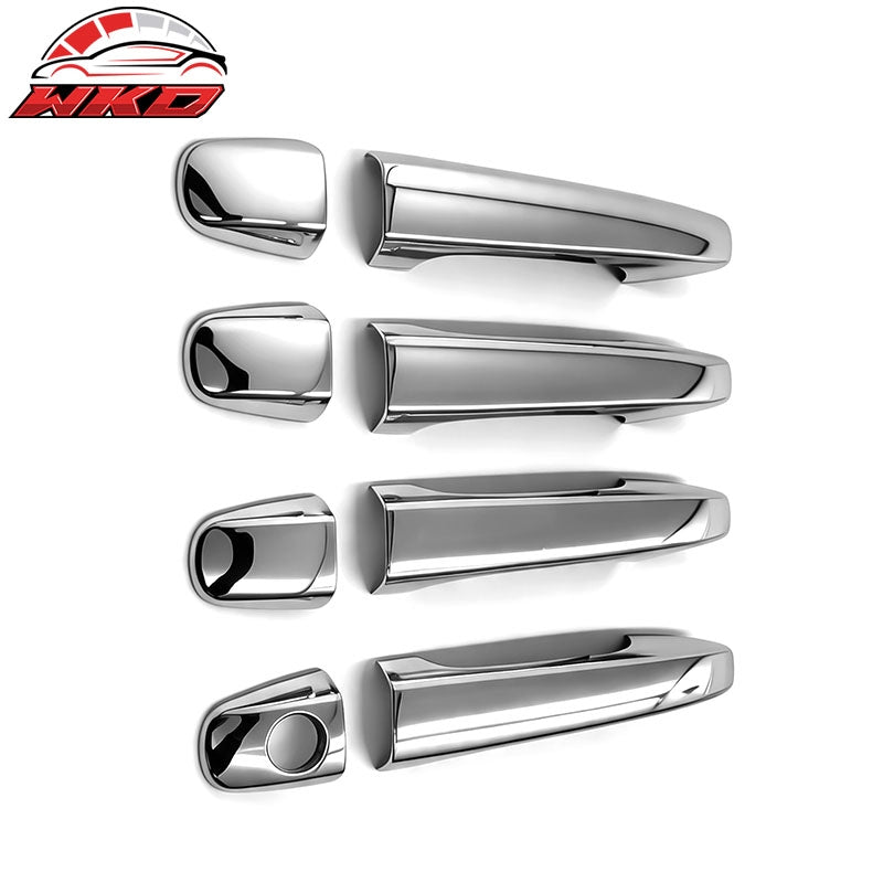 Wholesale 10-15 Toyota Prius Chrome ABS Door Handle Covers Cap Trims w/ 1 Key Hole