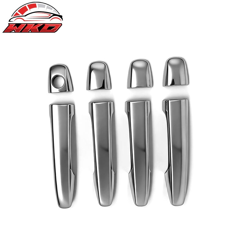 Fits 10-15 Toyota Prius Chrome ABS Door Handle Covers Cap Trims w/ 1 Key Hole