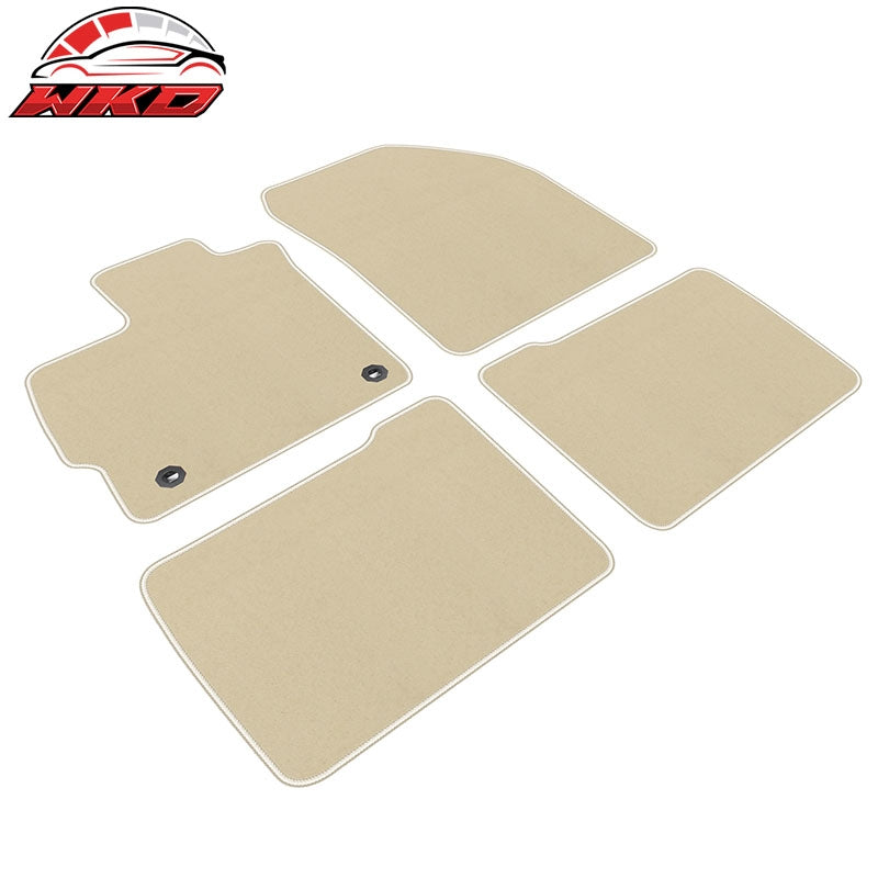 Fits 12-15 Toyota Prius & Prius Plug-In Nylon Floor Mats Liner Beige Carpets Set