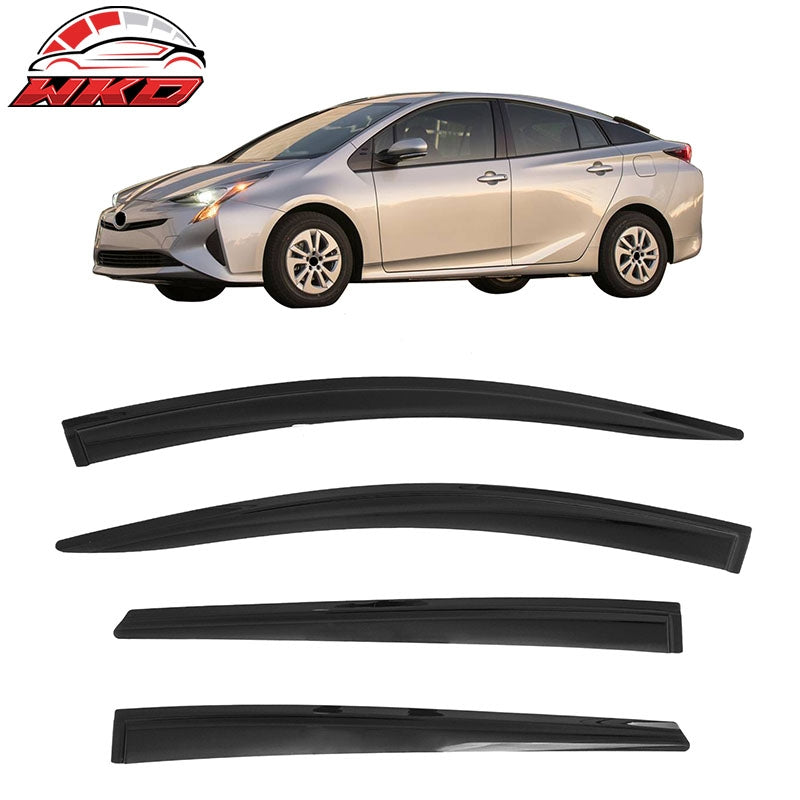 Wholesale 16-22 Toyota Prius& Prius Prime 4PCS Window Visors Smoke Acrylic Deflectors