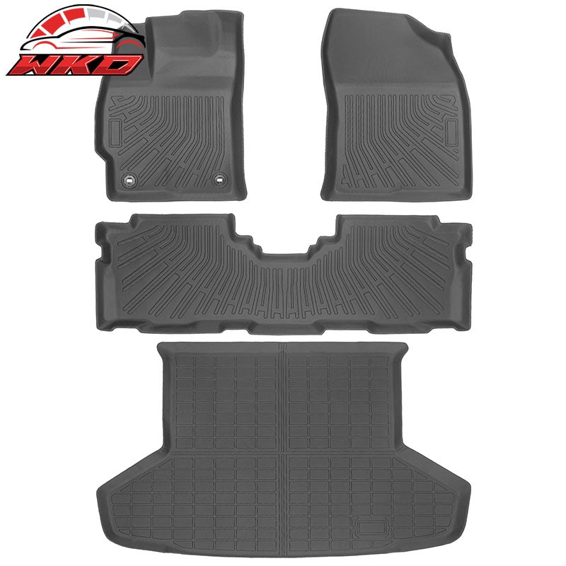 Wholesale 12-17 Toyota Prius V TPE All Weather 3PCS Floor Mats + Rear Trunk Mat Liner