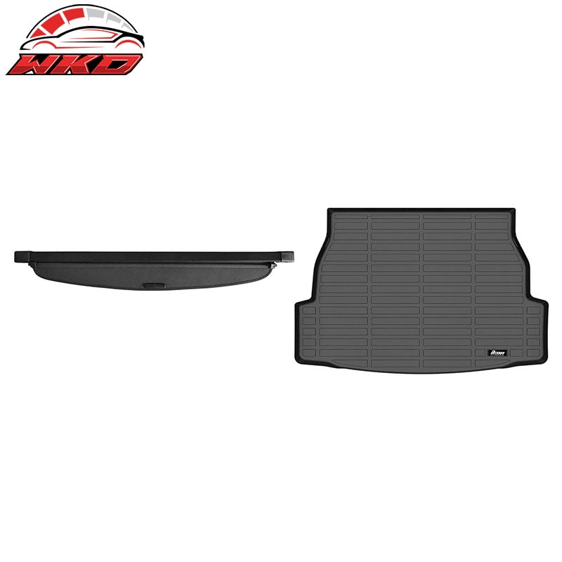Wholesale 19-25 Toyota RAV4 3D Molded TPE Rear Trunk Mat Cargo Liner Pad +Cargo Cover