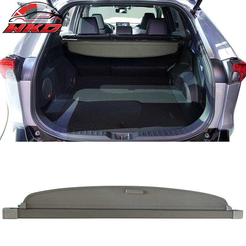 Fits 19-25 Toyota RAV4 3D Molded TPE Trunk Mat Cargo Liner Pad +Gray Cargo Cover