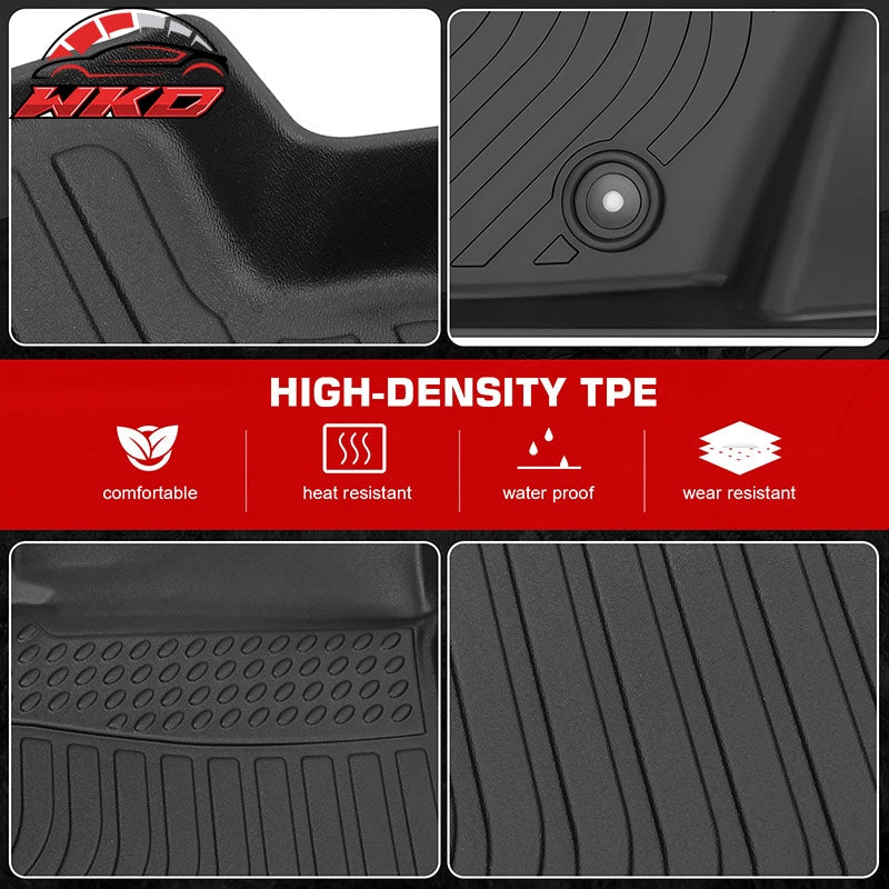 Fits 2001-2003 Toyota RAV4 3D TPE Floor Mats All Season Carpets + Window Visors