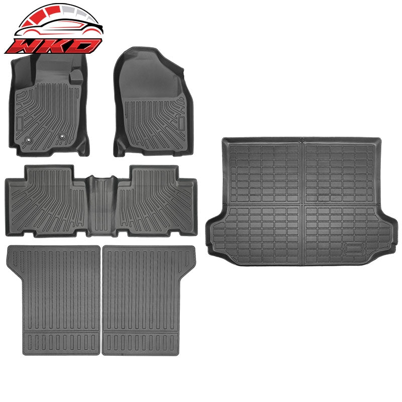 Wholesale 06-12 Toyota RAV4 5 Seats TPE Floor Mats Liner + Trunk Mat + Backrest Mats