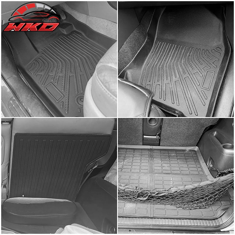 Fits 06-12 Toyota RAV4 5 Seats TPE Floor Mats Liner + Trunk Mat + Backrest Mats