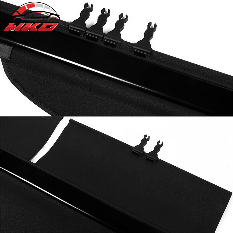Fits 06-12 Toyota RAV4 OE Style Retractable Rear Trunk Privacy Cargo Cover Black