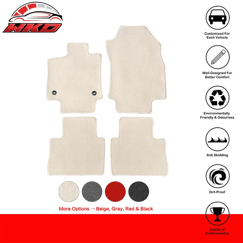 Fits 19-25 Toyota RAV4/21-24 Toyota Venza Front Floor Mats Carpets Nylon Beige