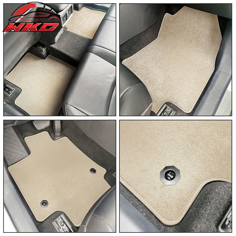 Fits 19-25 Toyota RAV4/21-24 Toyota Venza Front Floor Mats Carpets Nylon Beige