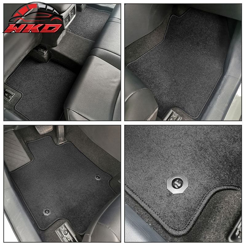 Fits 19-25 Toyota RAV4/21-24 Toyota Venza Nylon Car Floor Mats Carpet 4PC - Grey