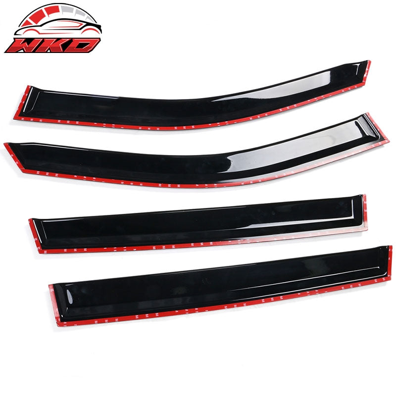 Fits 19-25 Toyota RAV4 Prime Tape-On Window Visor Vent Sun Guards Rain Deflector