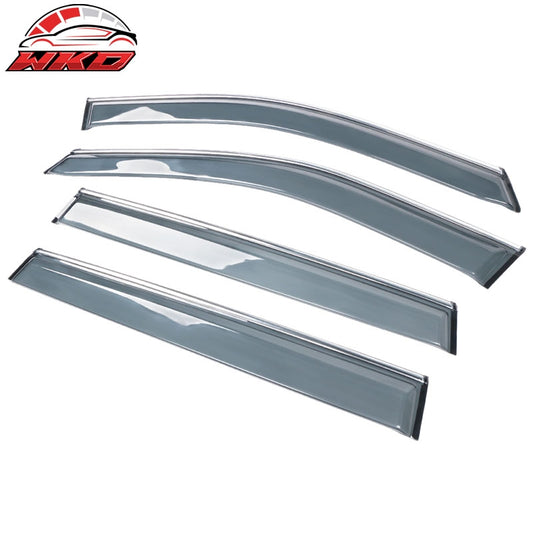 Wholesale 19-25 Toyota RAV4 Prime XA50 Polycarbonate Window Visor Guard W/Chrome Trim