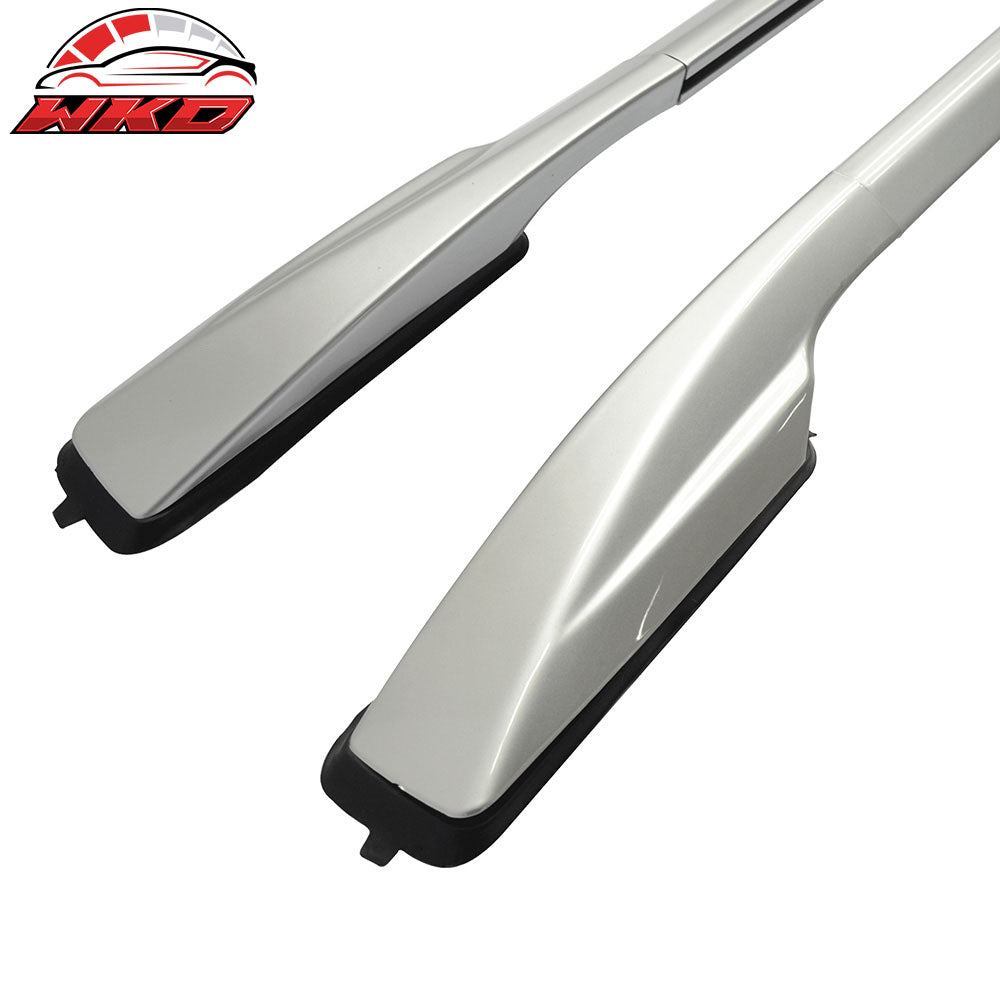 Fits 06-12 Toyota RAV4 OE Factory Style Silver Top Roof Rack Side Rail