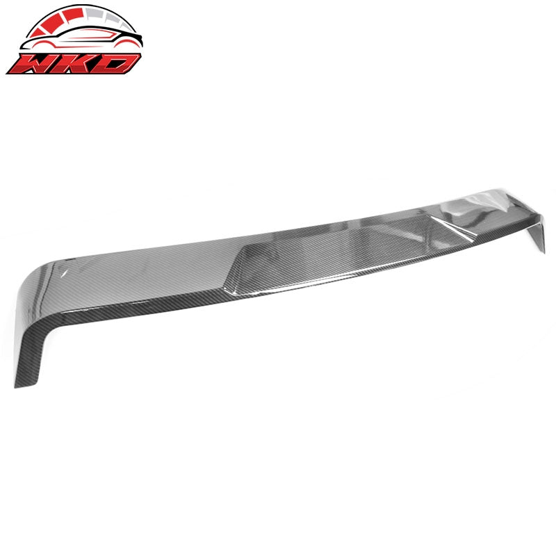 Fits 20-26 Toyota Corolla Sedan Carbon Fiber Print Roof Spoiler IKON Style