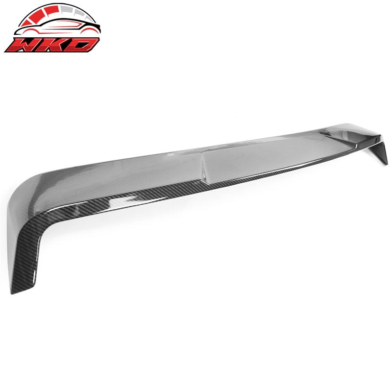 Fits 20-26 Toyota Corolla Sedan Carbon Fiber Print Roof Spoiler IKON Style