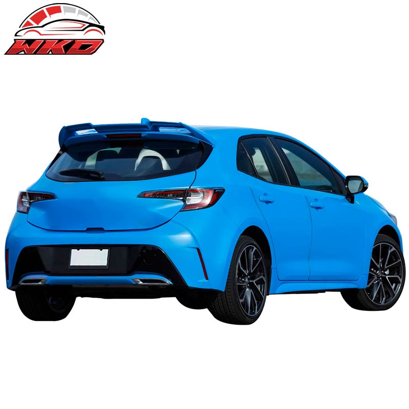 Fits 19-26 Toyota GR Corolla Hatchback Roof Spoiler Unpainted Black - ABS