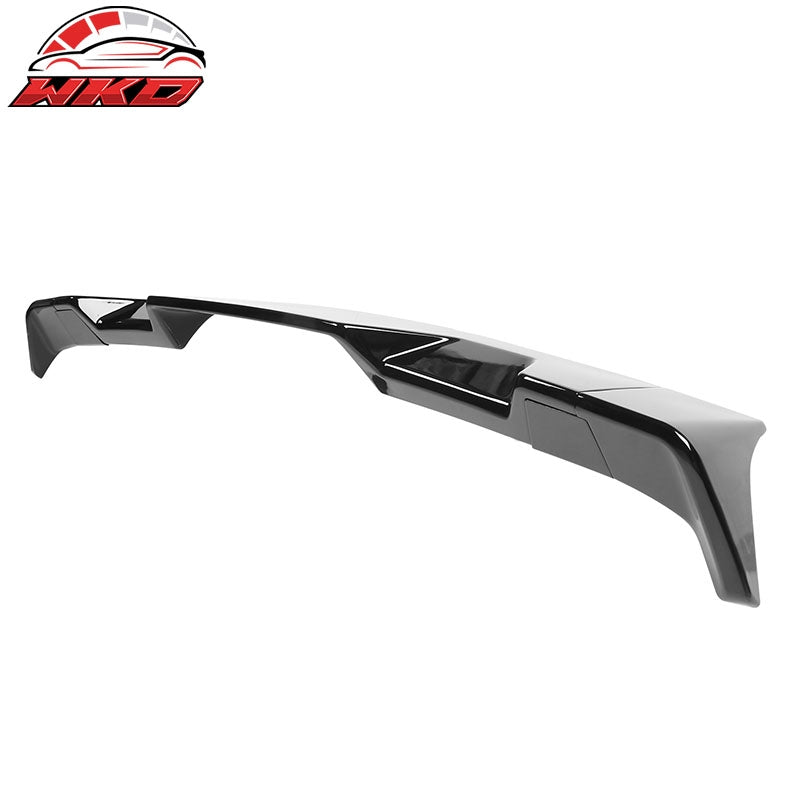 Fits 14-21 Toyota Tundra All Cab & Bed Size Gloss Black Roof Spoiler IKON Style