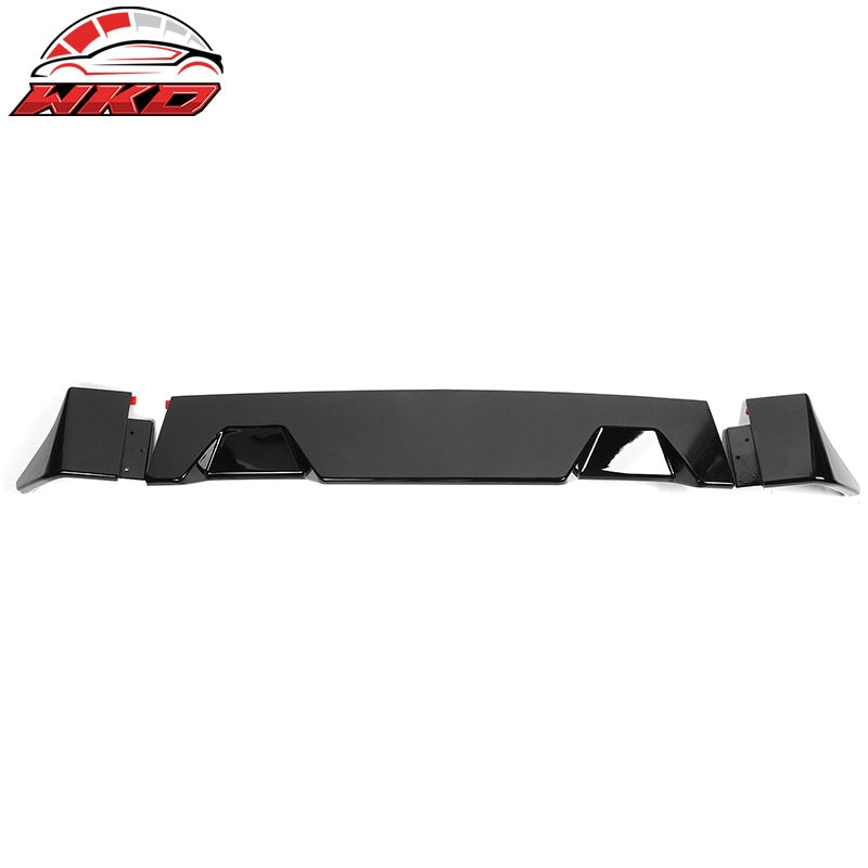 Fits 14-21 Toyota Tundra All Cab & Bed Size Gloss Black Roof Spoiler IKON Style