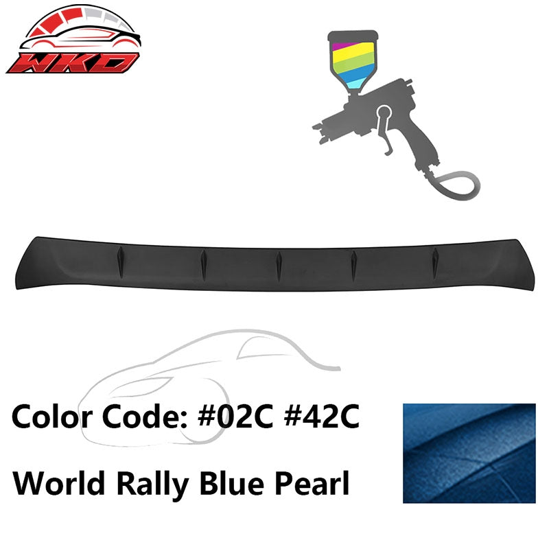 Fits 22-26 GR86/Subaru BRZ V2 Style #02C World Rally Blue Pearl Roof Spoiler ABS