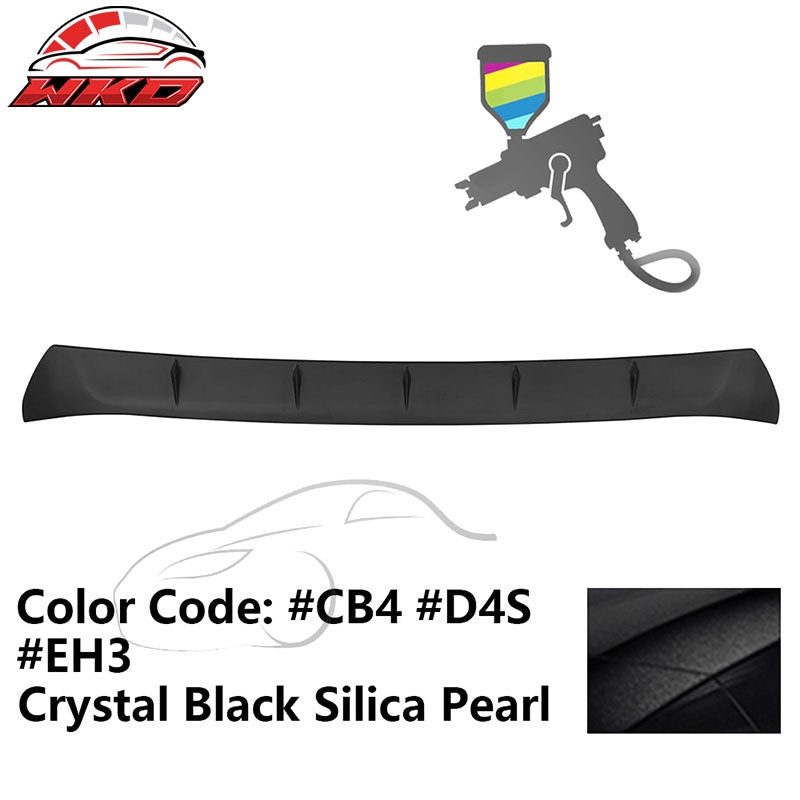 For 22-26 GR86/Subaru BRZ V2 Style Crystal Black Silica Pearl Roof Spoiler ABS