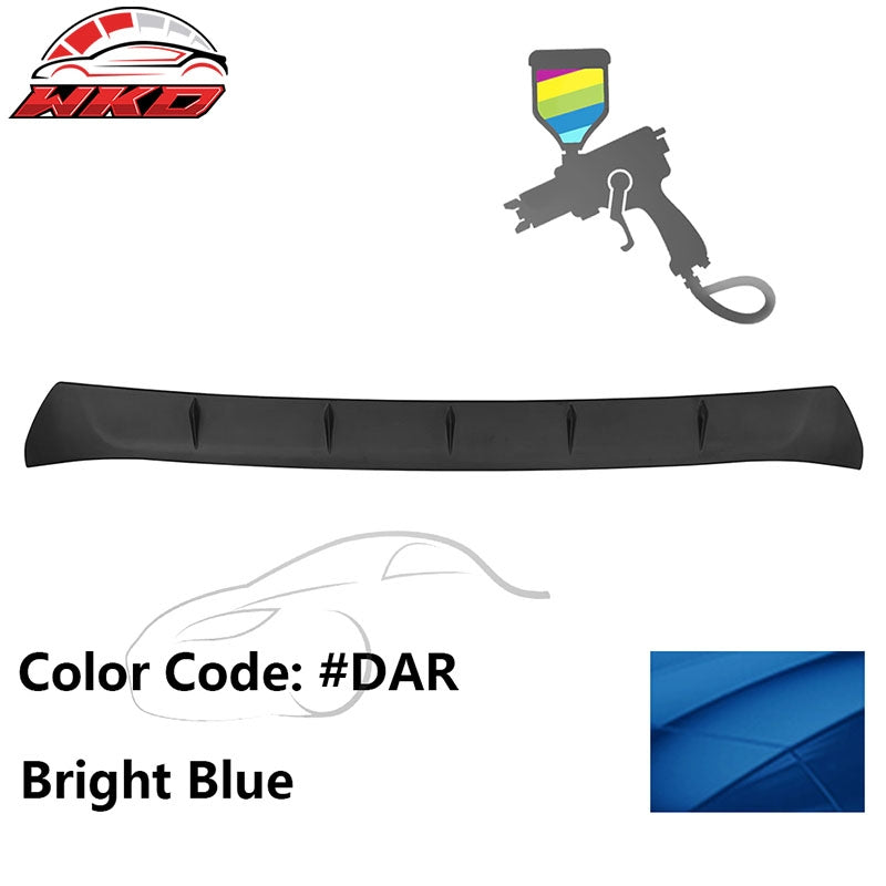 Fits 22-26 Toyota GR86/Subaru BRZ V2 Style #DAR Bright Blue Roof Spoiler ABS