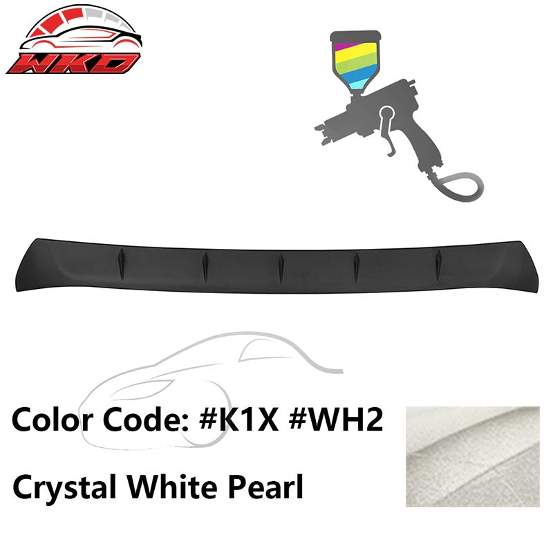 For 22-26 Toyota GR86/Subaru BRZ V2 Style Crystal White Pearl Roof Spoiler ABS