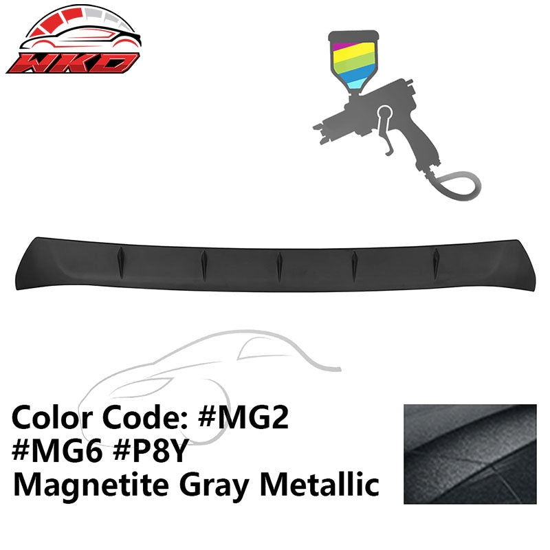 Fits 22-26 Toyota GR86/Subaru BRZ V2 Magnetite Gray Metallic Roof Spoiler ABS