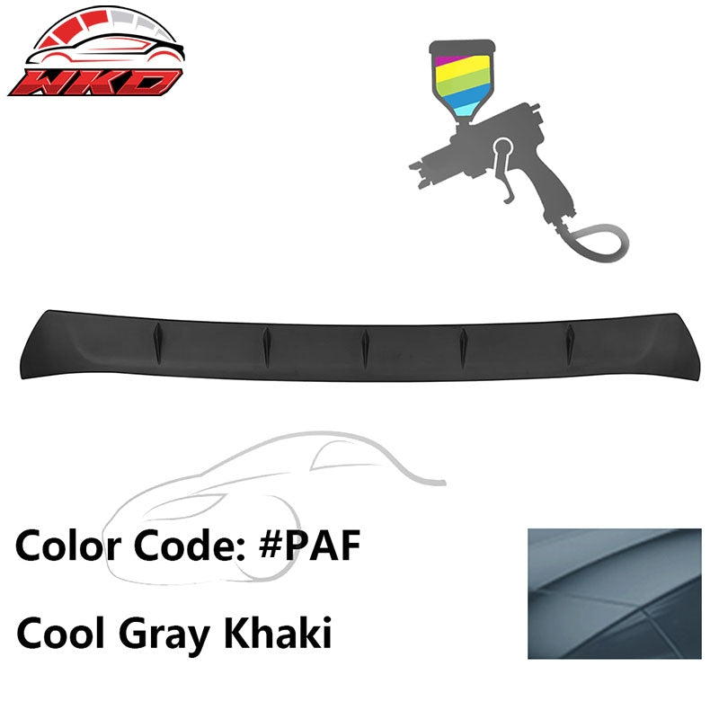 Fits 22-26 Toyota GR86/Subaru BRZ V2 Style Cool Gray Khaki Roof Spoiler ABS