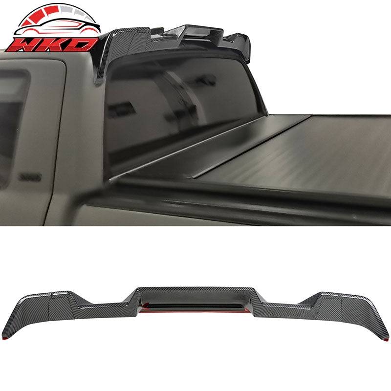Fits 14-21 Toyota Tundra All Cab & Bed Size Carbon Fiber Print oof Spoiler Wing