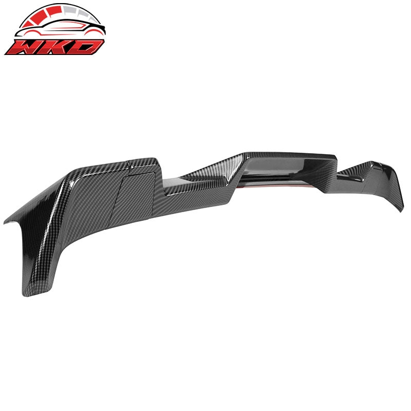 Fits 14-21 Toyota Tundra All Cab & Bed Size Carbon Fiber Print oof Spoiler Wing