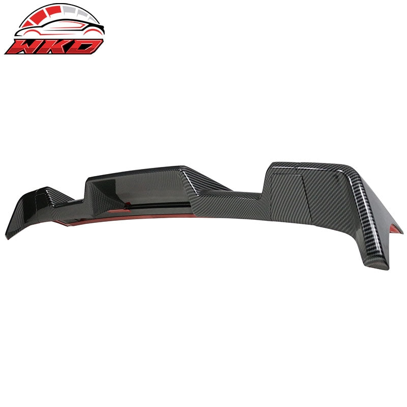 Fits 14-21 Toyota Tundra All Cab & Bed Size Carbon Fiber Print oof Spoiler Wing