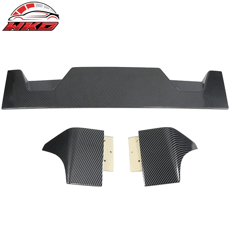Fits 14-21 Toyota Tundra All Cab & Bed Size Carbon Fiber Print oof Spoiler Wing