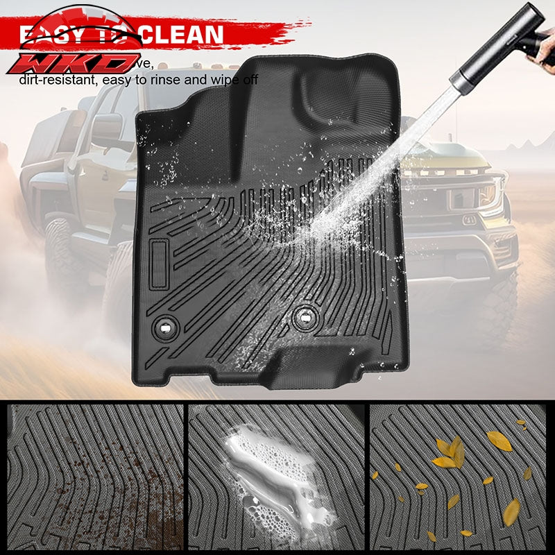 Fits 11-12 Toyota Sienna 7 / 8 Seat Anti-Slip Floor Mats All Weather TPE Carpets
