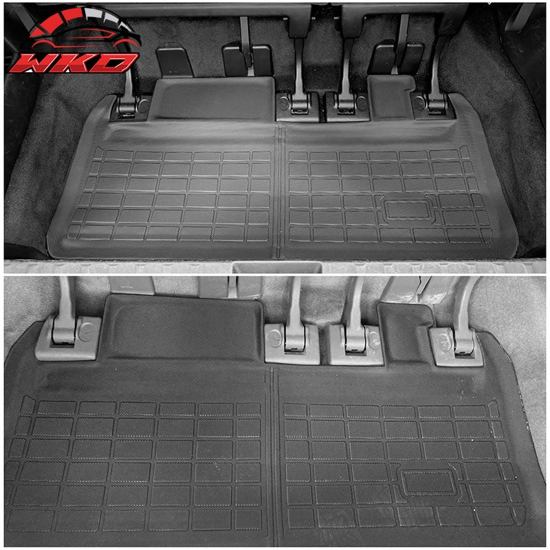 Fits 13-20 Toyota Sienna 8 Seats TPE 4PCS Floor Mats + Trunk Mat + Backrest Mats