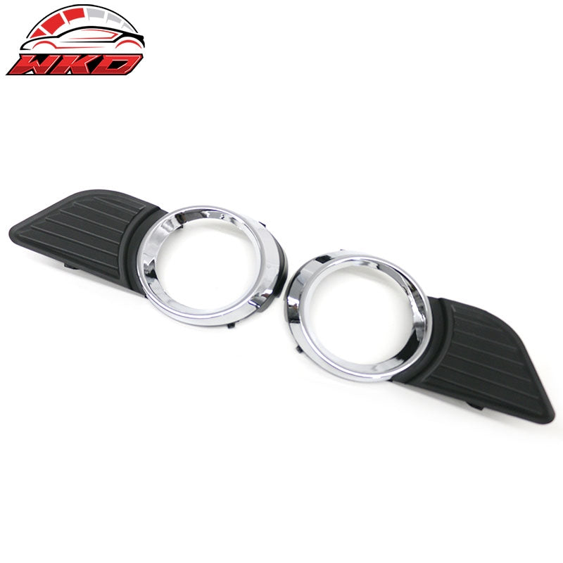 Fits 11-17 Toyota Sienna Front Fog Lights Assembly Black Housing Clear Lens Pair