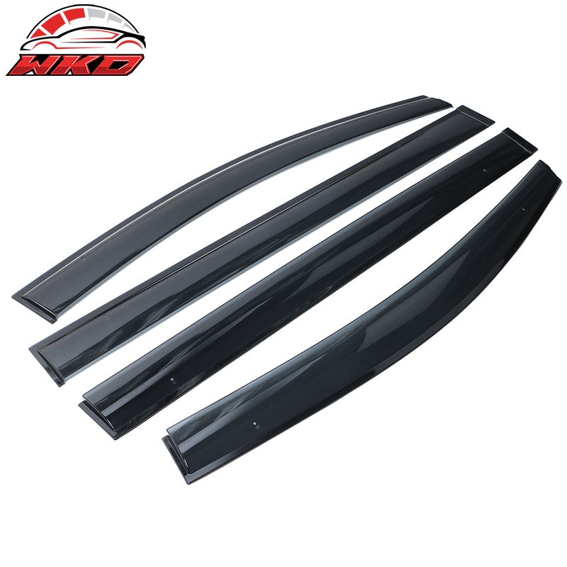Fits 11-20 Toyota Sienna Window Visors Tape-on Vent Rain Guard Polycarbonate 4PC