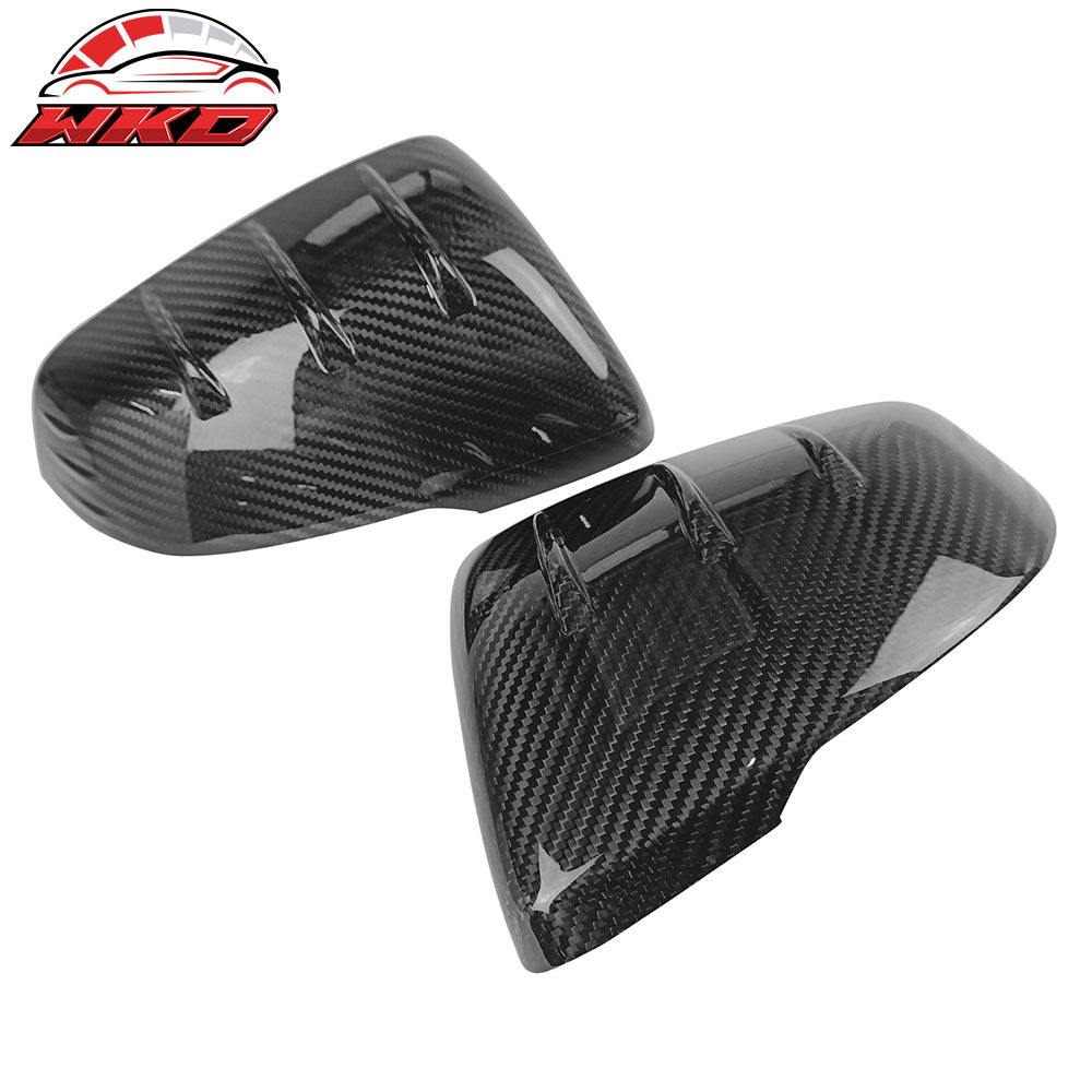 Fits 20-25 Toyota GR Supra A90 A91 D Style Carbon Fiber CF Side Mirror Covers