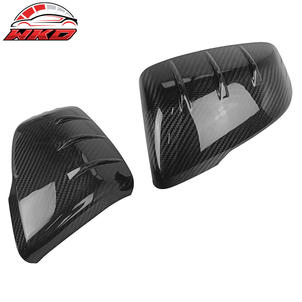 Fits 20-25 Toyota GR Supra A90 A91 D Style Carbon Fiber CF Side Mirror Covers