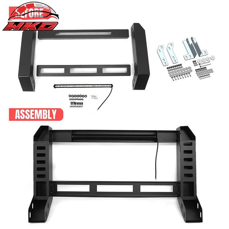 Wholesale 05-15 Toyota Tacoma Bull Bar Front Brush Bumper Grille Guard W/LED Light - Wikond Auto