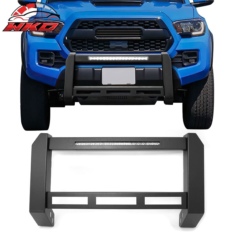 Wholesale 16-23 Toyota Tacoma Bull Bar Front Brush Bumper Grille Guard W/LED Light