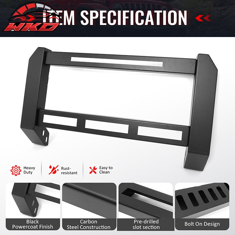 Fits 05-15 Toyota Tacoma Bull Bar Front Brush Push Bumper Grille Guard Protector