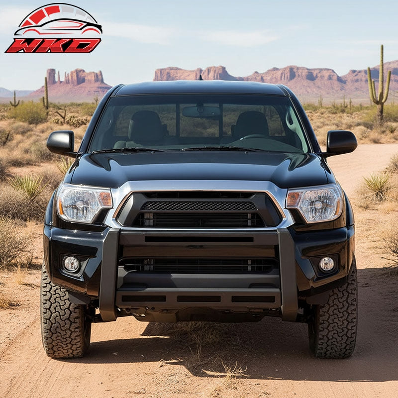 Fits 05-15 Toyota Tacoma Bull Bar Front Brush Push Bumper Grille Guard Protector