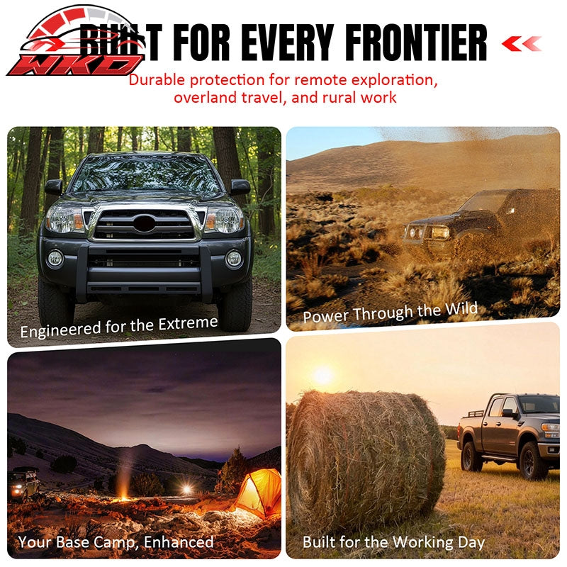 Fits 05-15 Toyota Tacoma Bull Bar Front Brush Push Bumper Grille Guard Protector