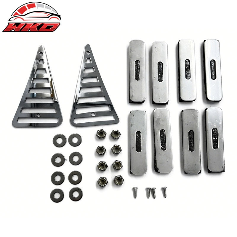 Fits 05-11 Toyota Tacoma Chrome Mesh Style Front Upper Grille Stainless Steel